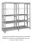 Стеллаж для одежды ТСУ 2/4 (2500х1060х500) УП
