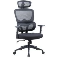 Кресло Chairman CH560 (сетка/ткань черная)
